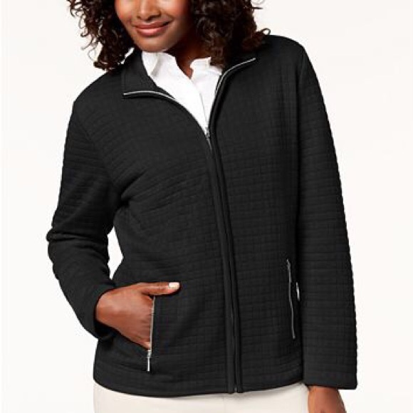 Karen Scott Jackets & Blazers - ❌SOLD❌ KAREN SCOTT Sport Quilted Fleece Jacket